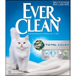 Kattegrus Everclean 10 liter - Total cover - Lugt kontrol med aktiv kul